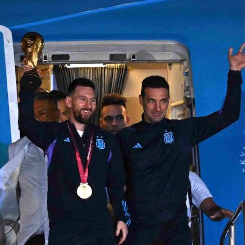 World champs Argentina return ahead of welcome home party