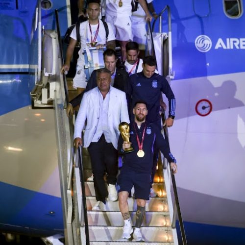 Watch: World Cup winners Argentina return home to a heroes welcome