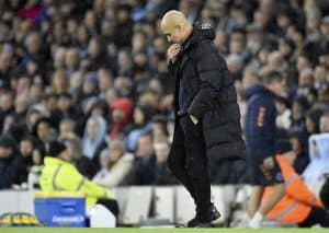 Read more about the article Guardiola bemoans Man City draw against Everton