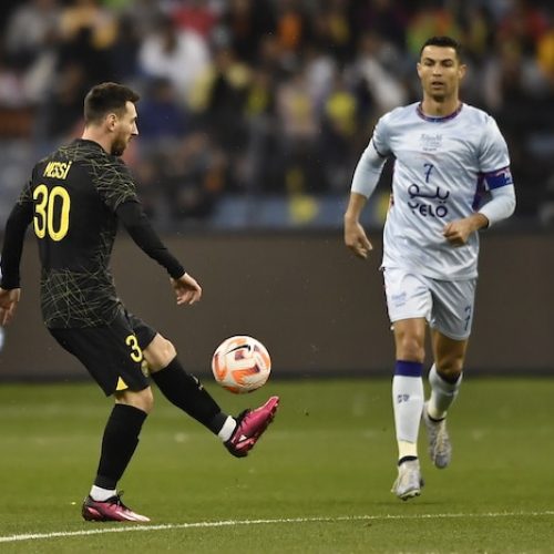Ronaldo scored twice after Messi opener in nine goal thriller