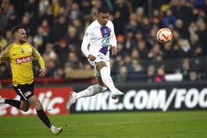 Read more about the article Mbappe scores five in PSG rout of sixth-tier side Pays de Cassel