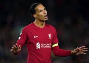 Read more about the article Van Dijk expected to be out for ‘more than a month’ with hamstring injury