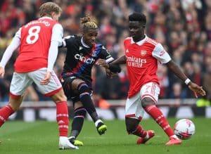 Read more about the article Saka stars as Arsenal go eight points clear