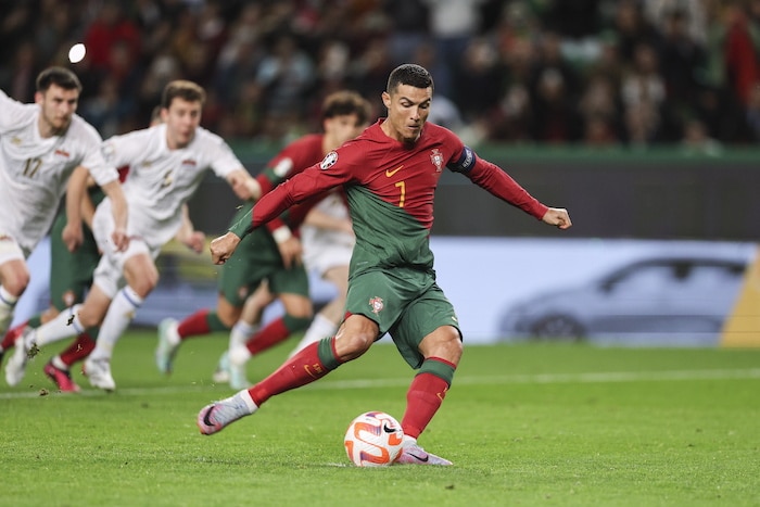 You are currently viewing Ronaldo scores twice and breaks international appearance record