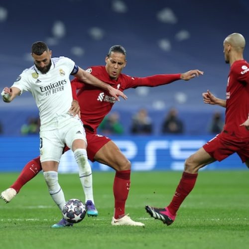 Benzema fires Real past Liverpool to reach UCL quarters