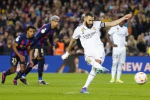 Read more about the article Benzema nets hat-trick Real trash Barca to reach Copa del Rey final