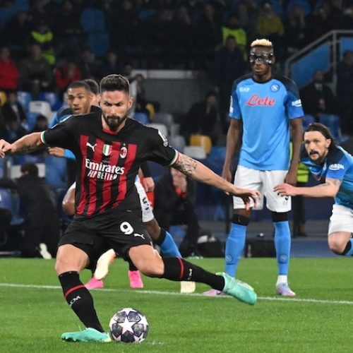 Giroud fires Milan into Champions League semis