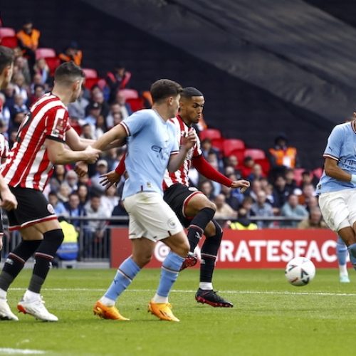 Hat-trick hero Mahrez fires Man City into FA Cup final