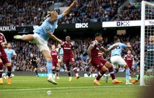 Read more about the article Haaland sets EPL goal record as Man City reclaim top spot