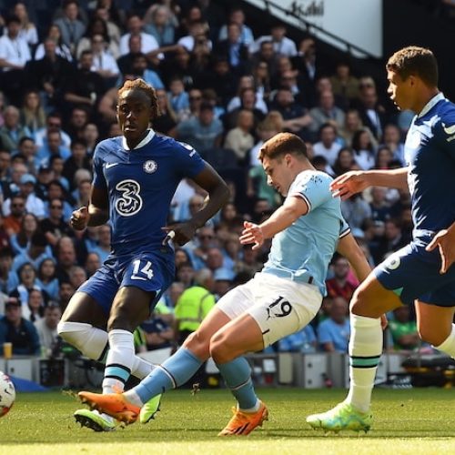 Alvarez scores winners as Man City celebrate title with win over Chelsea