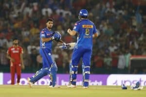 Read more about the article Mumbai Indians chase down 215 to beat Punjab Kings by six wickets