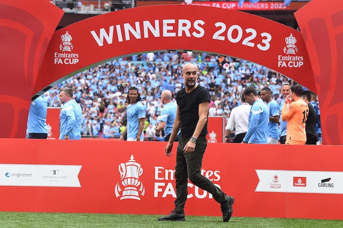 You are currently viewing Pep eyes treble after Man City’s triumph in FA Cup final