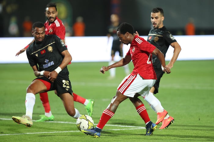 You are currently viewing Watch: Tau, Kahraba hand Ahly advantage in CAFCL final