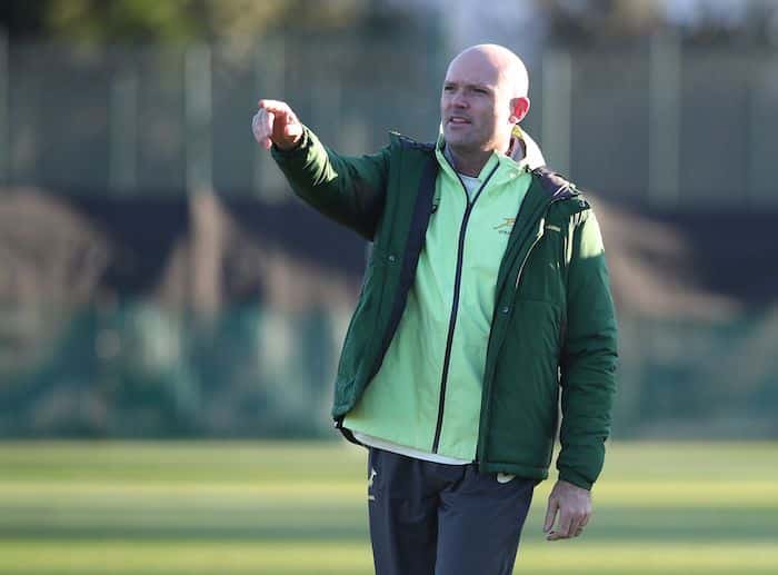 You are currently viewing Nienaber “very happy” as Boks wrap up first week of training camp