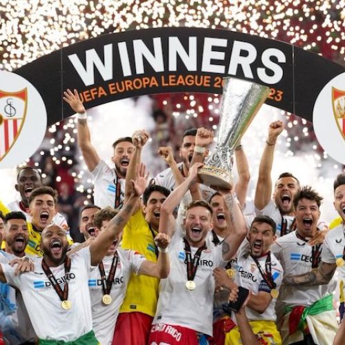 Sevilla defeat Roma on penalties to win seventh Europa League title