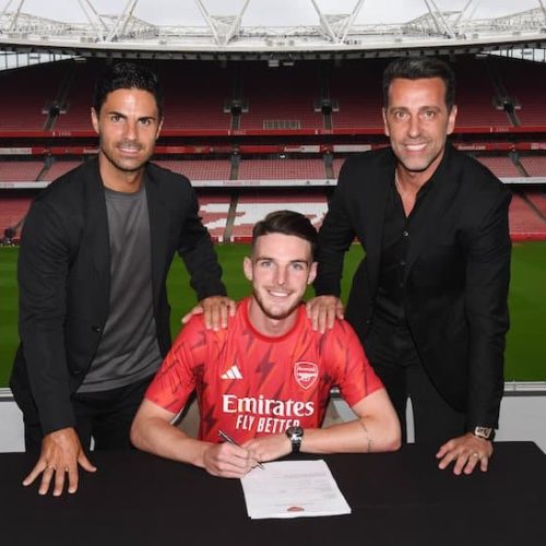 Arsenal complete £105m signing of Rice from West Ham