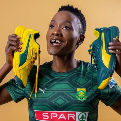 Captain Bongi celebrated with bespoke netball shoes