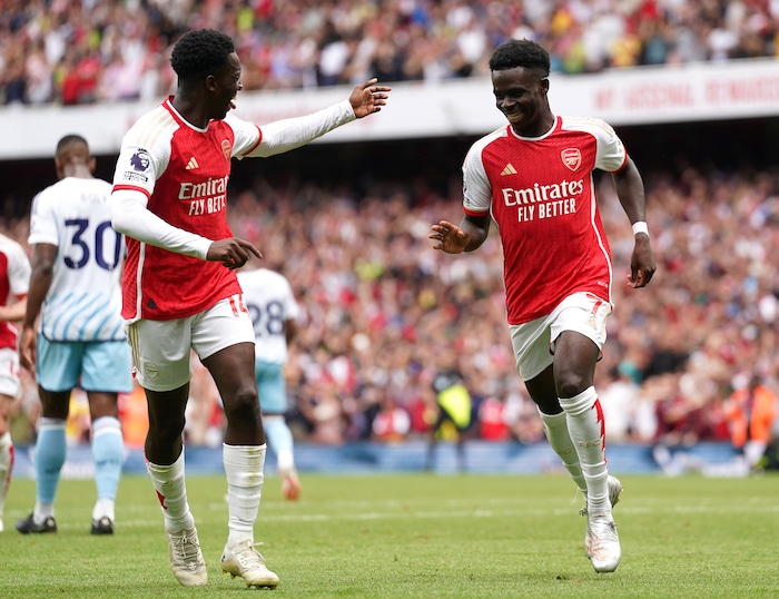 You are currently viewing Nketiah, Saka on target as Arsenal edge Forest