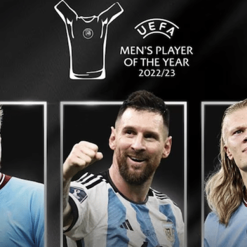 De Bruyne, Haaland and Messi nominated for Uefa player of the year