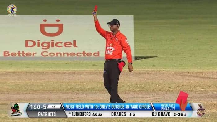 You are currently viewing Sunil Narine becomes first recipient to receive red card in cricket