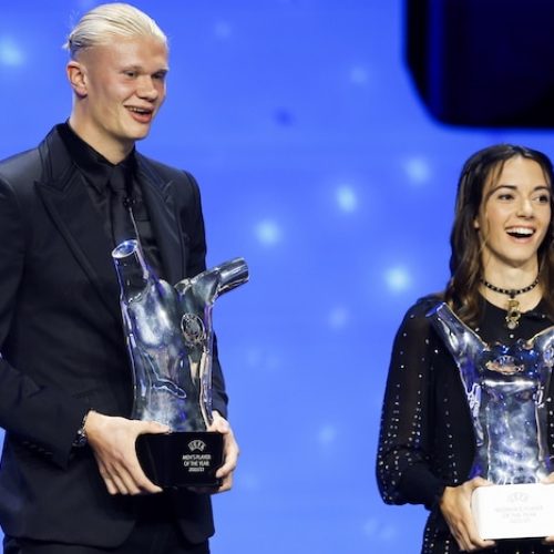Haaland, Bonmati win UEFA Player of the Year award
