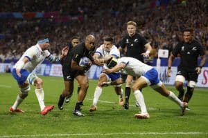 Read more about the article All Blacks move closer to quarter-finals after crushing Italy