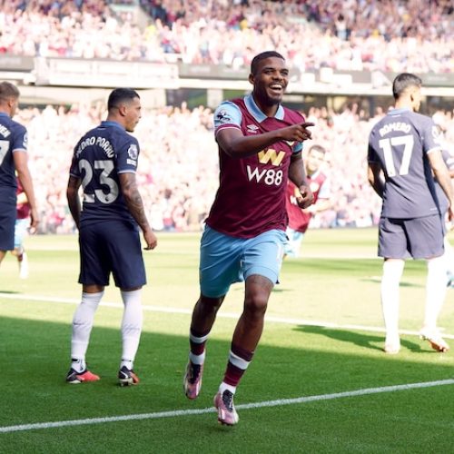 Watch: Lyle Foster scores for Burnley against Spurs