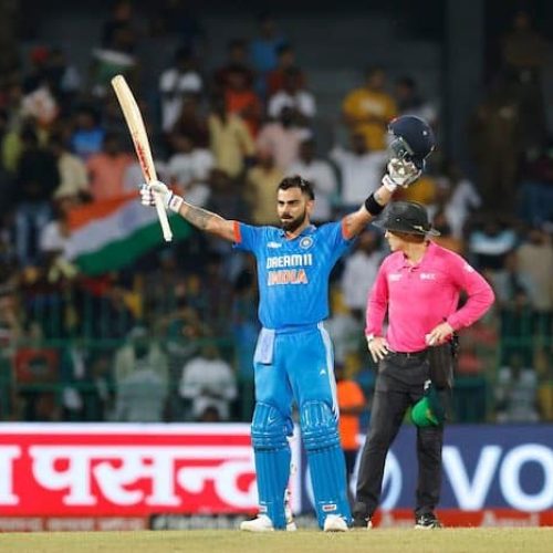 Kohli scores 47th ODI hundred to close in on Tendulkar’s record