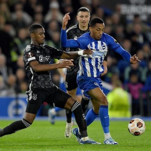 Brighton beat Ajax to claim first win in UEL