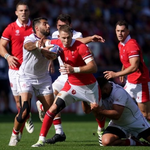 Wales defeat Georgia to top Pool C