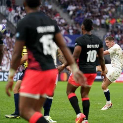 Farrell’s kicks England to Rugby World Cup semi-final spot