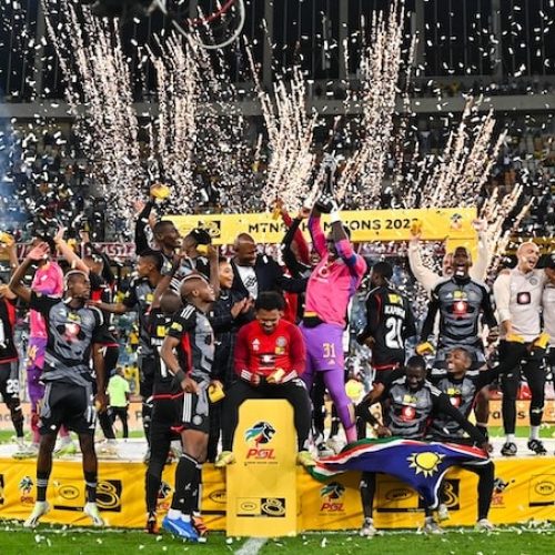 Watch: Pirates lift MTN8 trophy