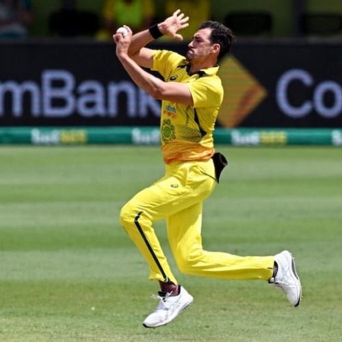 Starc takes hat-trick in World Cup warm-up