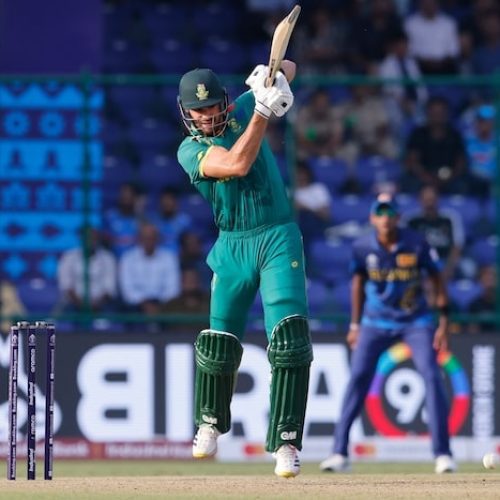 Markram hits fastest ton as Proteas set record for highest World Cup