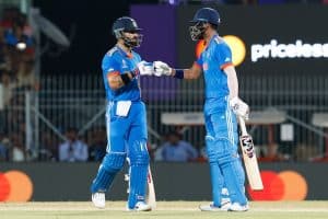 Read more about the article Kohli, Rahul lead India past Australia at World Cup