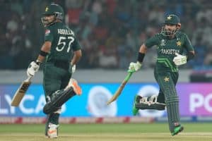 Read more about the article Rizwan, Shafique guide Pakistan to highest run chase in World Cup history