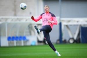 Read more about the article Haaland trains ahead of Man City’s UCL tie