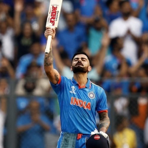 Kohli breaks record to take India to 397-4 against New Zealand