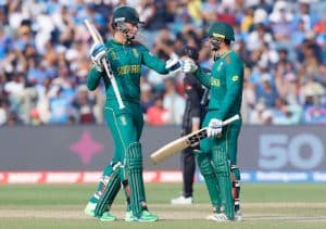 Read more about the article De Kock, Van der Dussen hits centuries as Proteas make 357-4