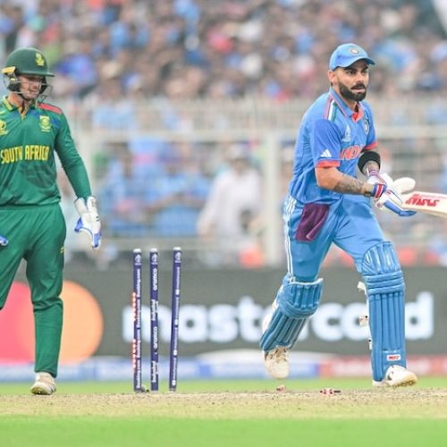 Kohli equals Tendulkar’s record 49 ODI hundreds