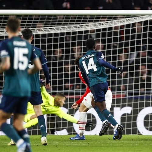 Much-changed Arsenal held to draw at PSV Eindhoven