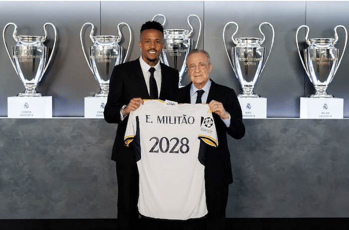 You are currently viewing Militão extends Real Madrid deal until 2028