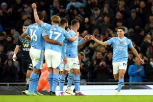 Read more about the article Alvarez nets brace as Man City beat Burnley