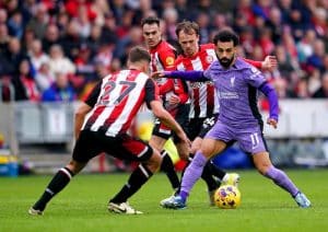 Read more about the article Salah stars as Liverpool beat Brentford