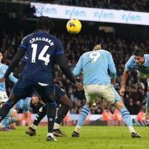 Rodri rescues point for Man City against Chelsea