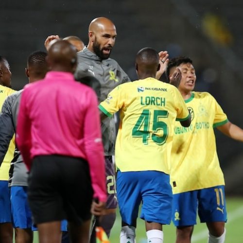 Lorch double fires Sundowns into Nedbank Cup quarters