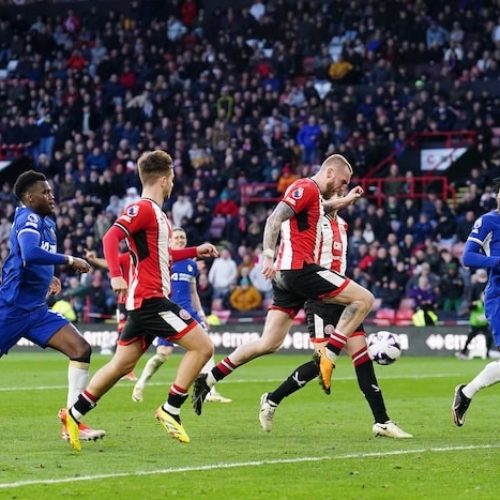 Sheffield score late goal to deny Chelsea win