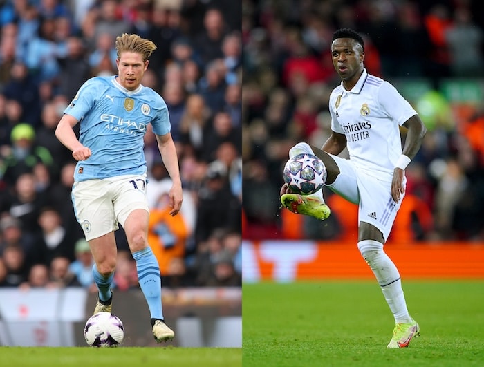 You are currently viewing WATCH: De Bruyne & Vinicius prepare for showdown in UCL quarters