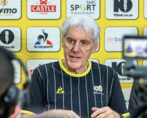 Read more about the article Broos ready for a tough fight against Lesotho