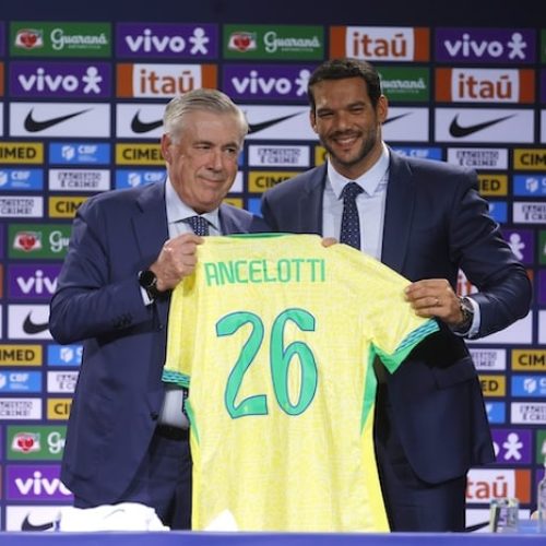 Carlo Ancelotti officially unveiled as head coach of Brazil